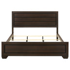 Villeparisis Dark Cocoa California King Panel Bed