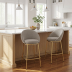 Celano Indoor Metal Upholstered Barstool