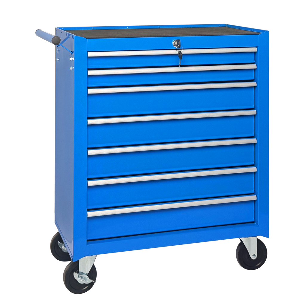 Rolling Tool Chest with 7-Drawer Tool Box - Blue