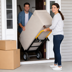 Hand Truck Dual Purpose 2 Wheel Dolly Cart and 4 Wheel Push Cart