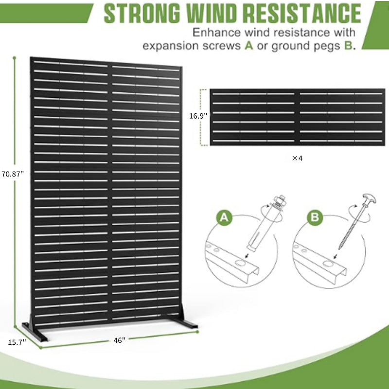 Privacy Screen - 70.87" H × 46.06" W