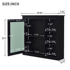 30'' x 28'' Medicine Cabinet with Mirror