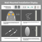 65" x 24" Full Length Wall Mirror - Oval Design
