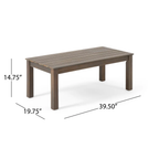 Temecula Outdoor Acacia Wood 4-Seater Chat Set