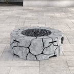 9" H x 28" W Fiber Reinforced Concrete Outdoor Fire Pit