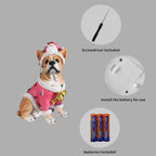 Christmas French Bulldog Statue