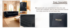 FX-P82-BK2 Modern Velvet 3-Seater Sofa