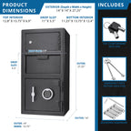 Large Locker Depository Safe With Digital Keypad
