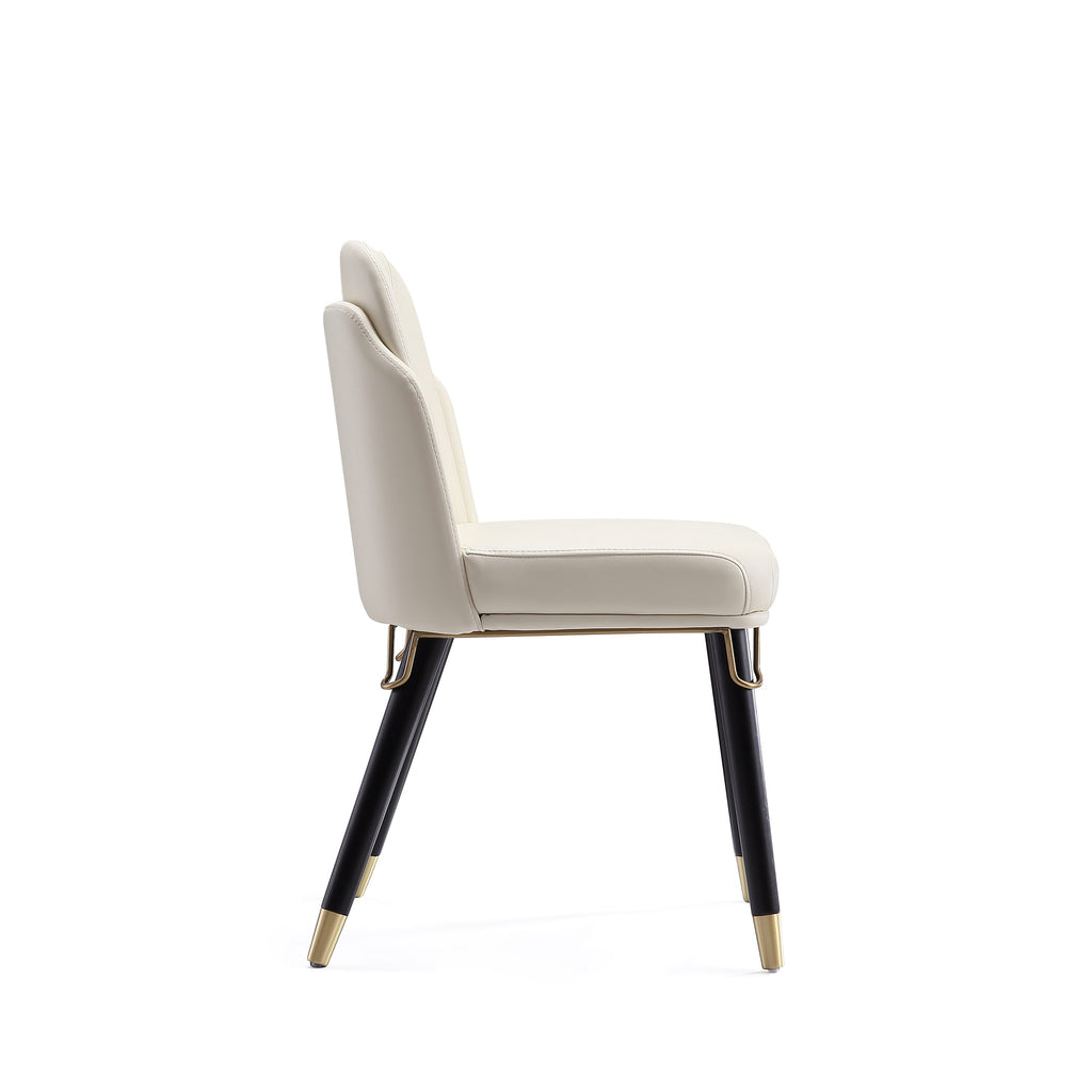 Estelle Wood Vegan Leather Dining Chair