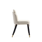 Estelle Wood Vegan Leather Dining Chair