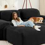 U-Shaped Modular Sofa with Ergonomic Design