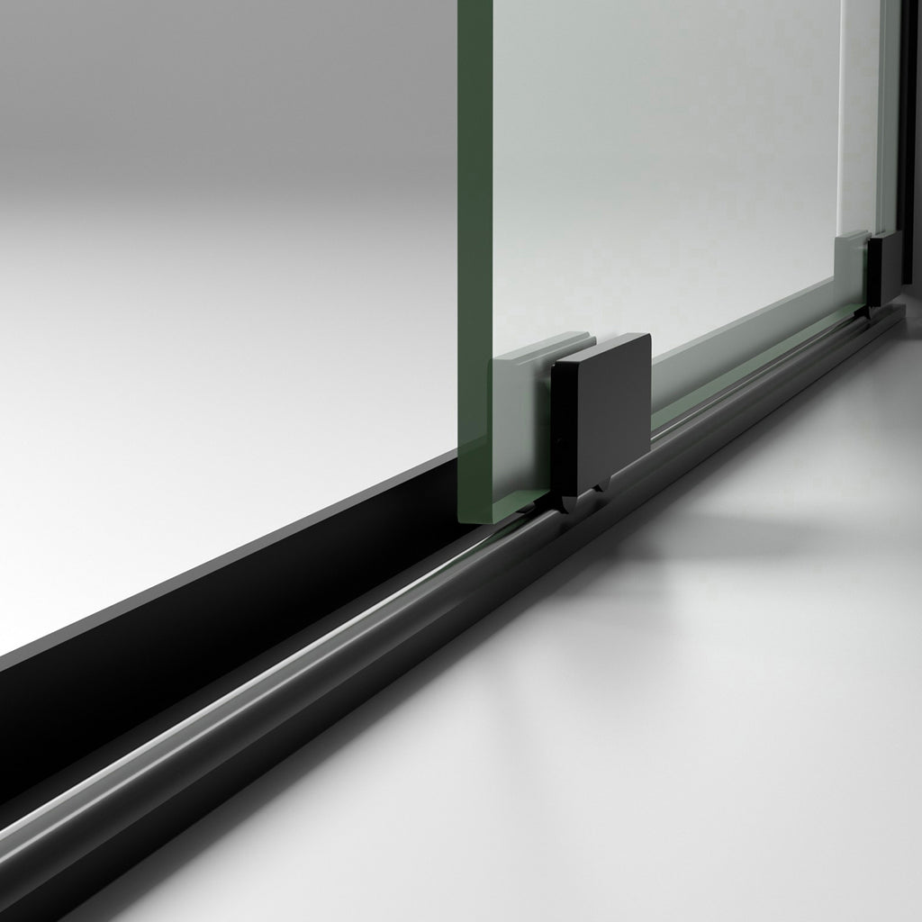 56-60" W x 72" H Semi-Frameless Sliding Shower Door