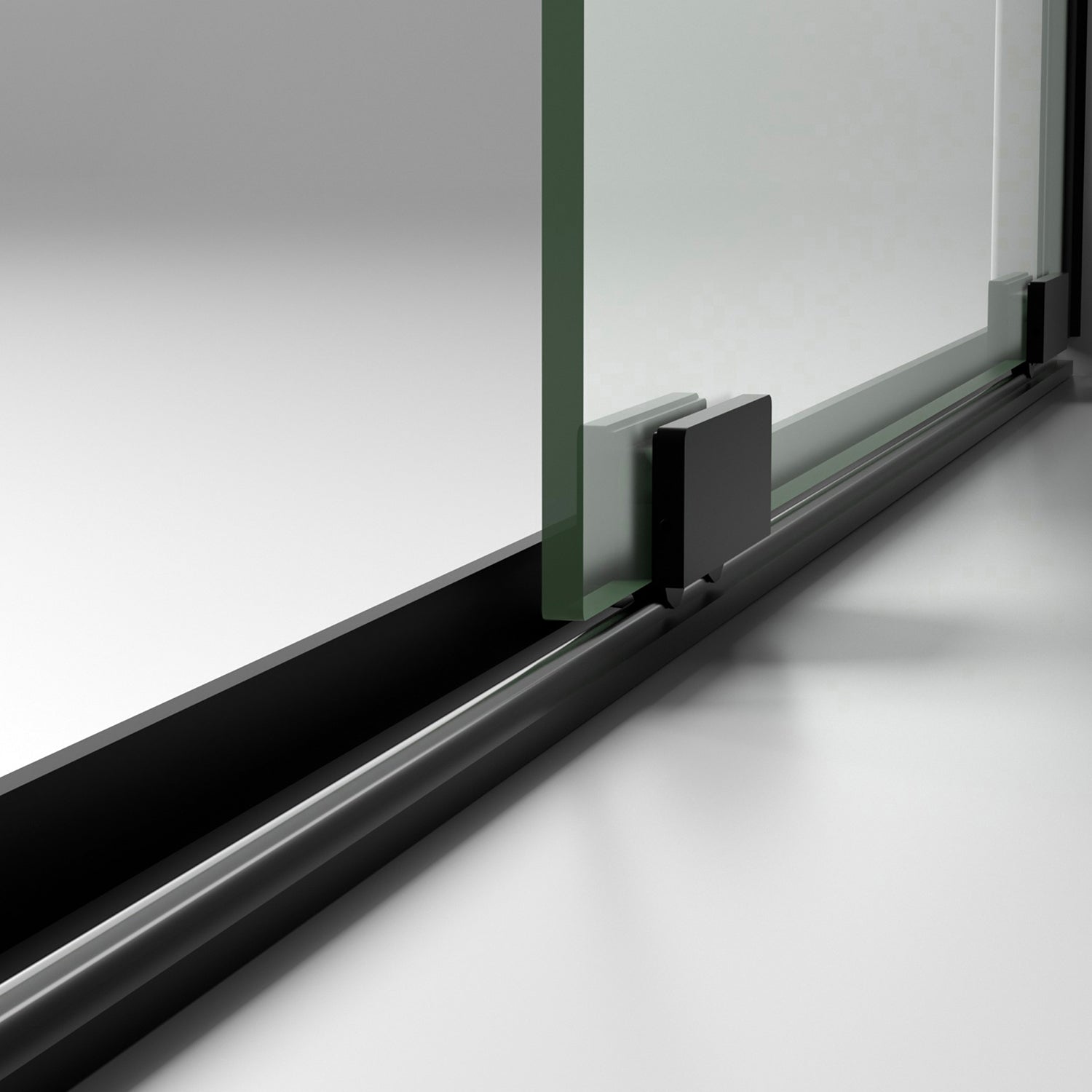56-60" W x 72" H Semi-Frameless Sliding Shower Door