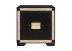 Lively Black/Gold Nightstand