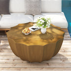 35.43" Modern Outdoor and Indoor Waterproof Coffee Table