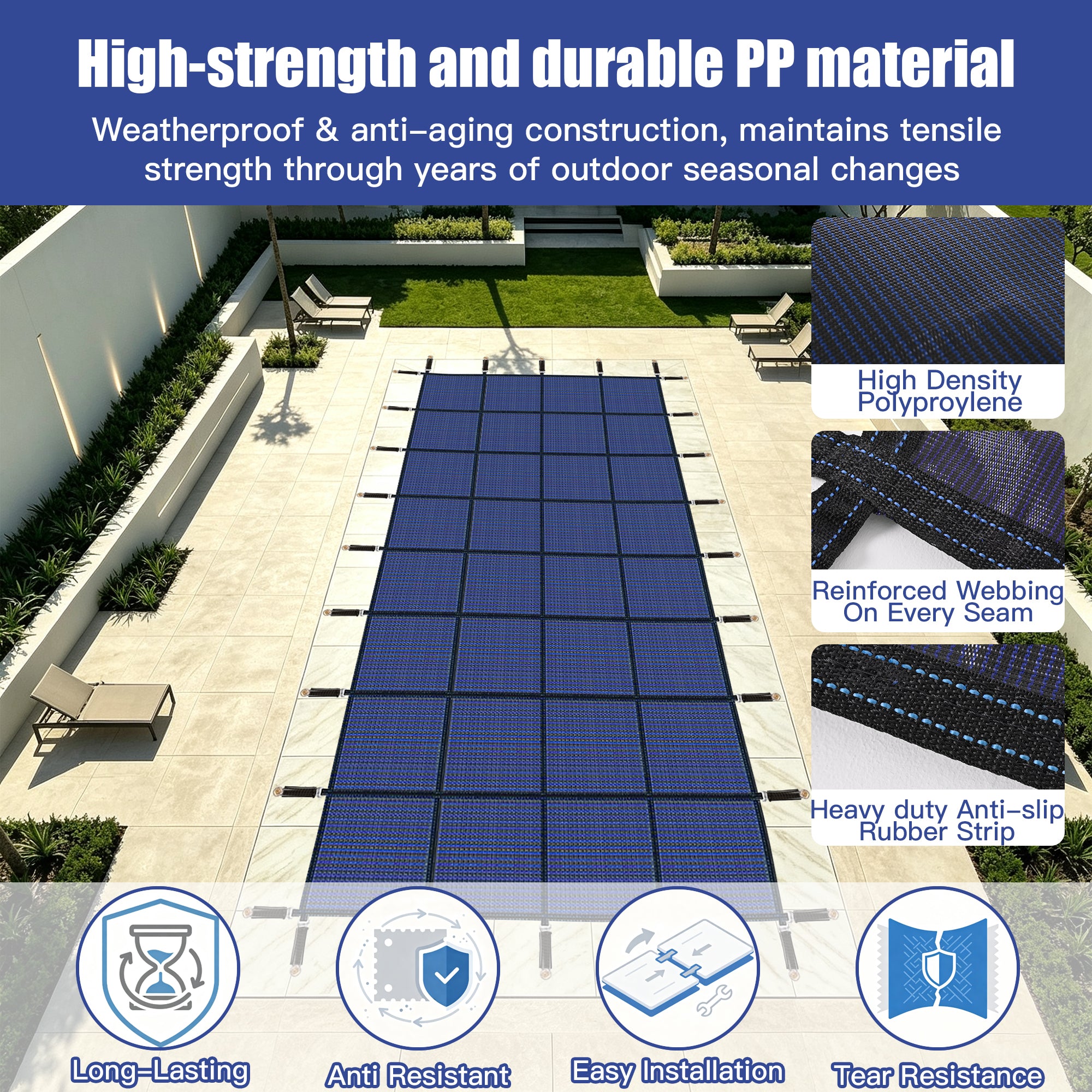 Inground Pool Safety Covers for Swimming Pools