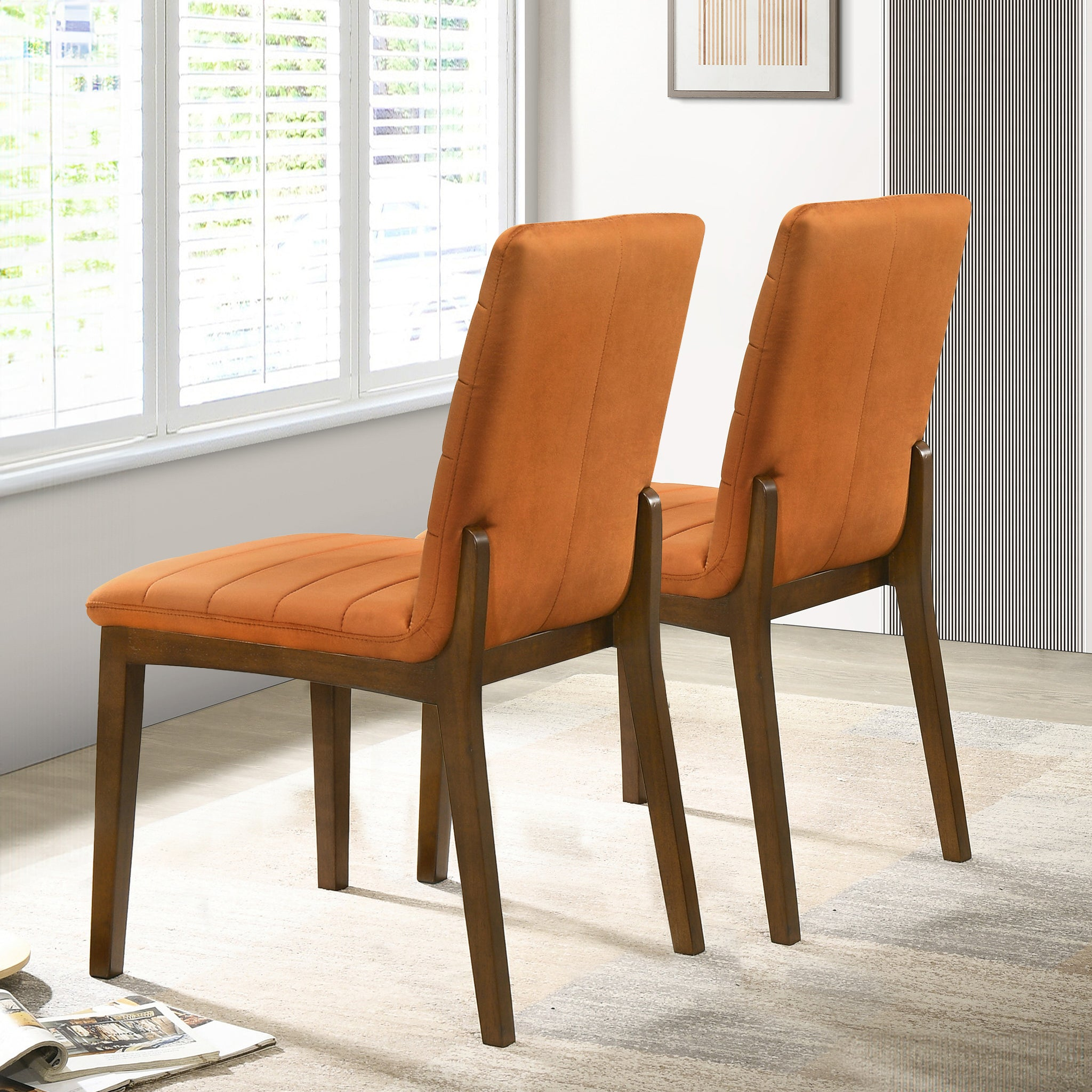 Ines Mid-Century Modern Dining Chairs