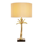 D16x31" Leaf Lamp with Marble Base