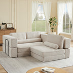 Large Modern Corduroy Sofa