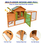80" Chicken Coop with Nest Box and Removable Tray