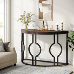 Half Moon Console Table for Entryway