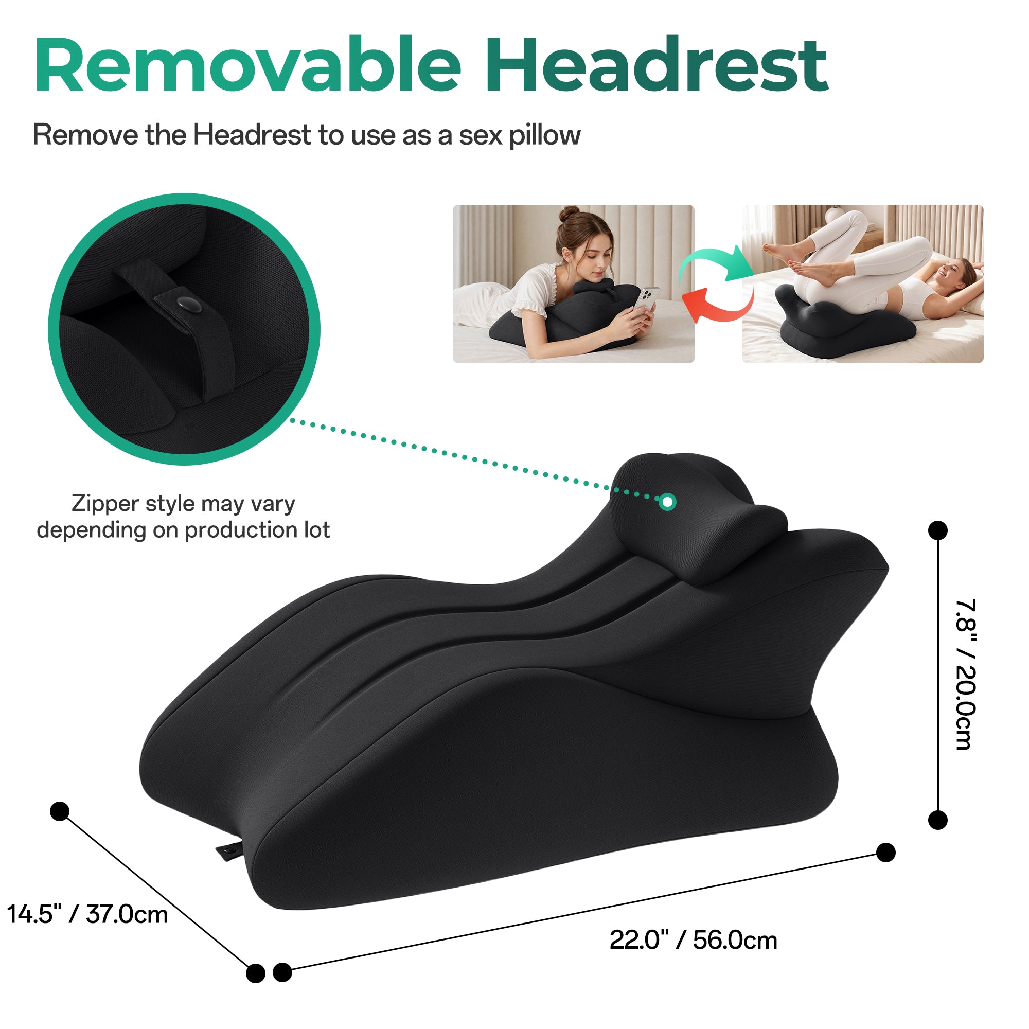 Ergonomic Memory Foam Support Pillow for Couples