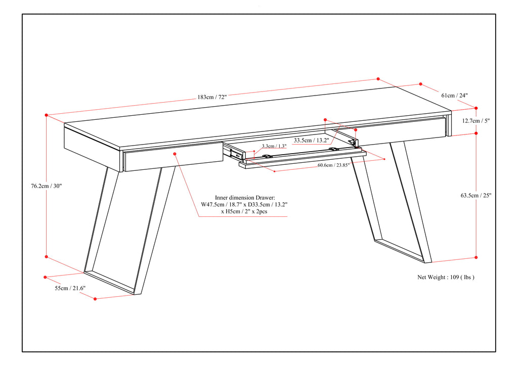 Lowry Large Desk