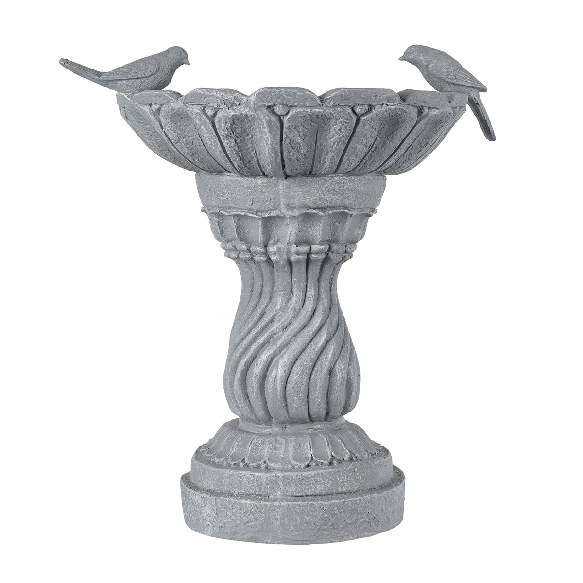 16.54" Garden Bird Bath Statue, Magnesium Oxide