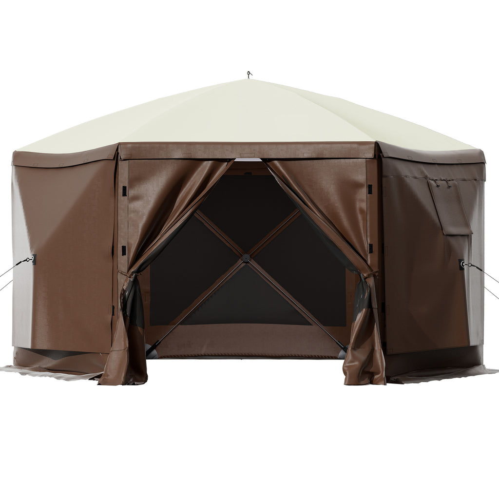 Camping Gazebo Tent - 10'x10' Pop-up Canopy
