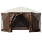 Camping Gazebo Tent - 10'x10' Pop-up Canopy