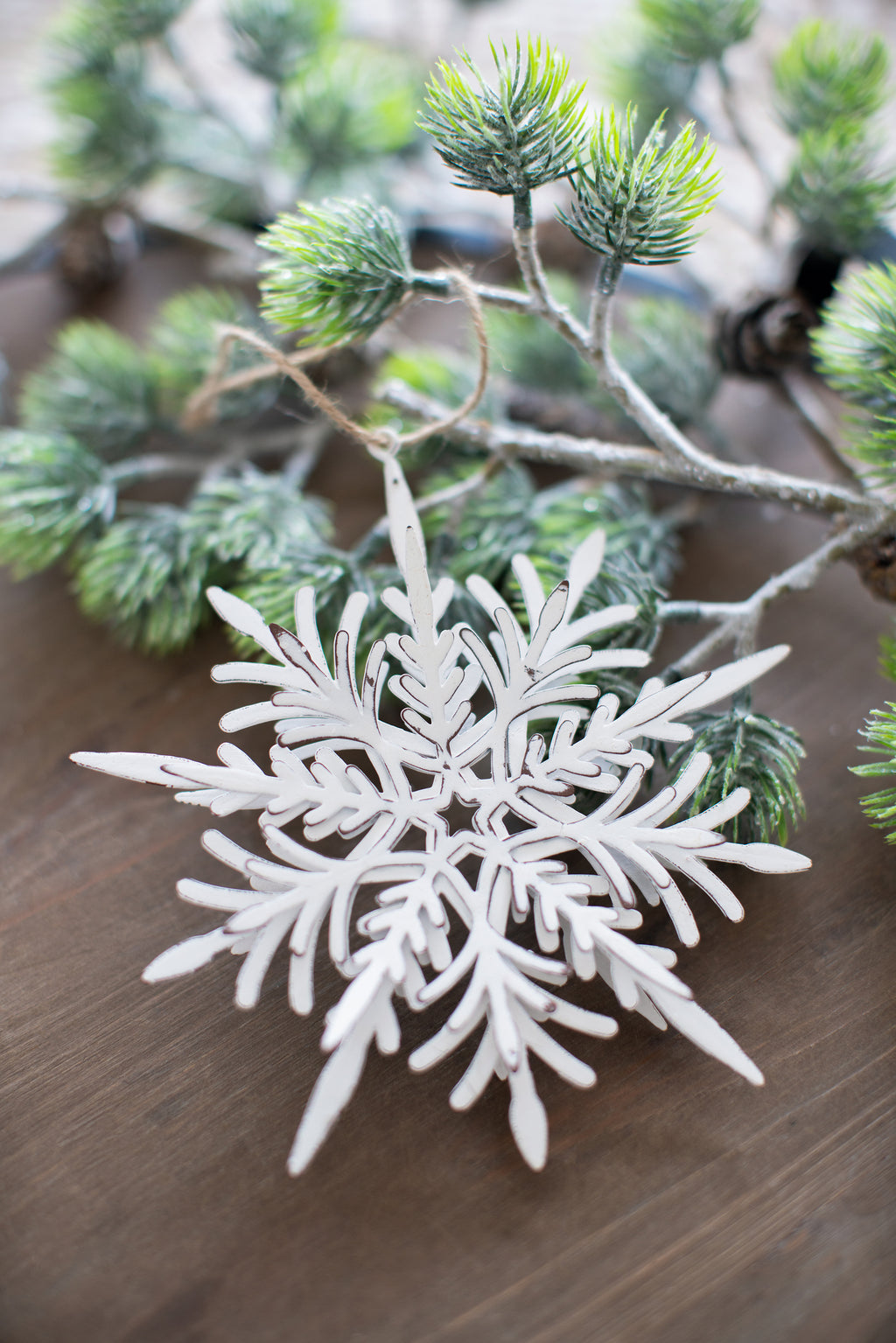 Iron Snowflake Hanger - Set of 6 Decorative Ornaments