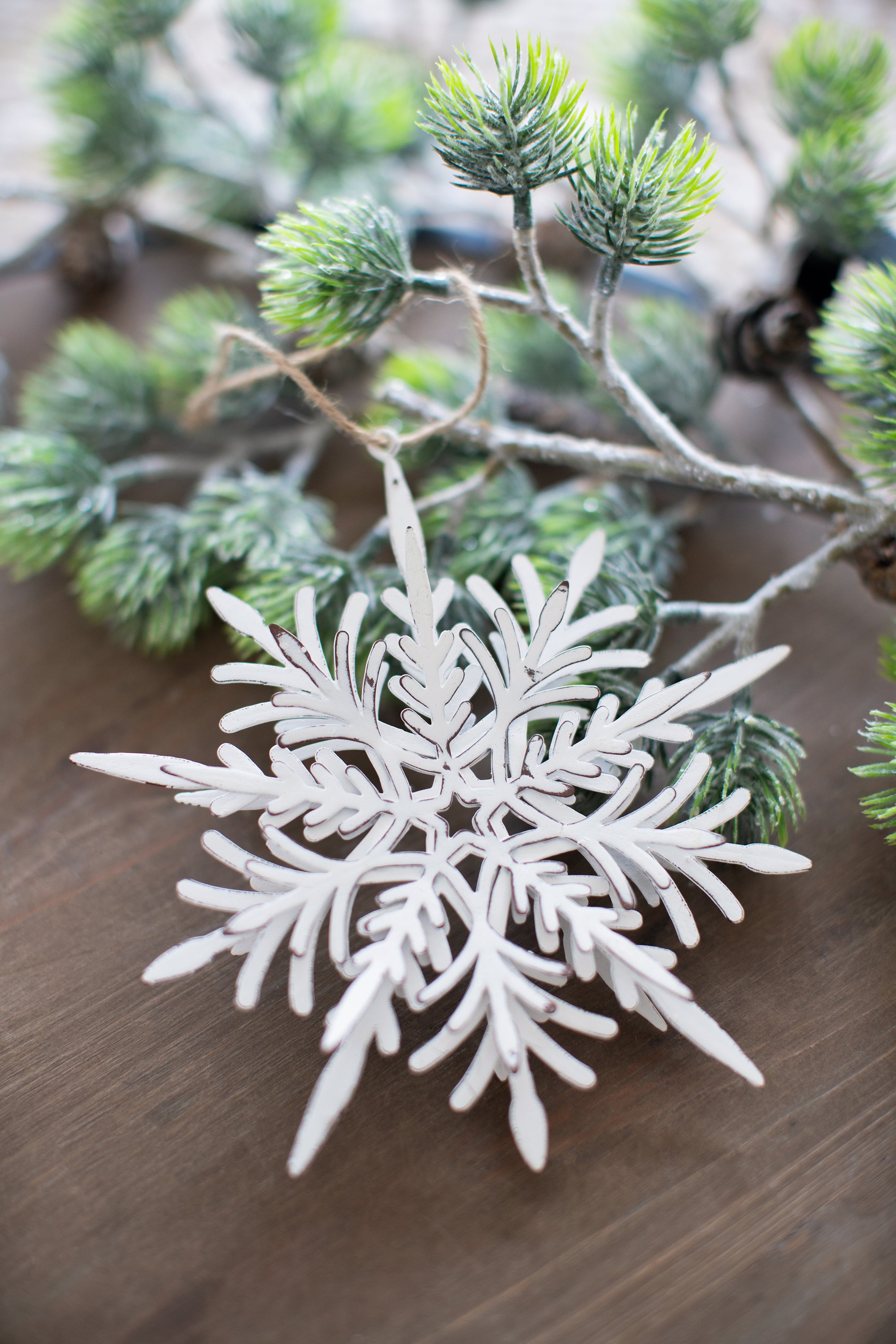 Iron Snowflake Hanger - Set of 6 Decorative Ornaments