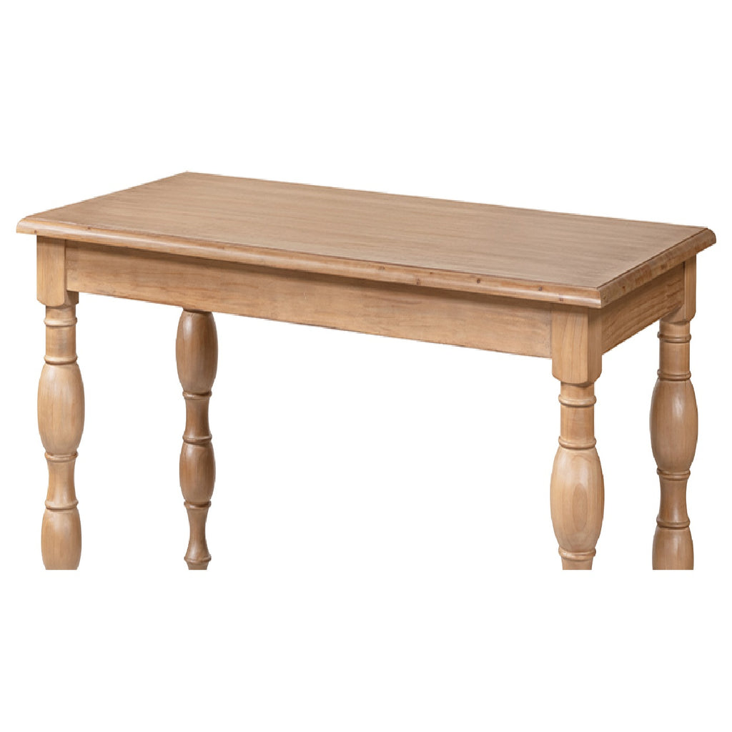 Rosalie 72-Inch Turned-Leg Dining Table, Natural Brown Pine