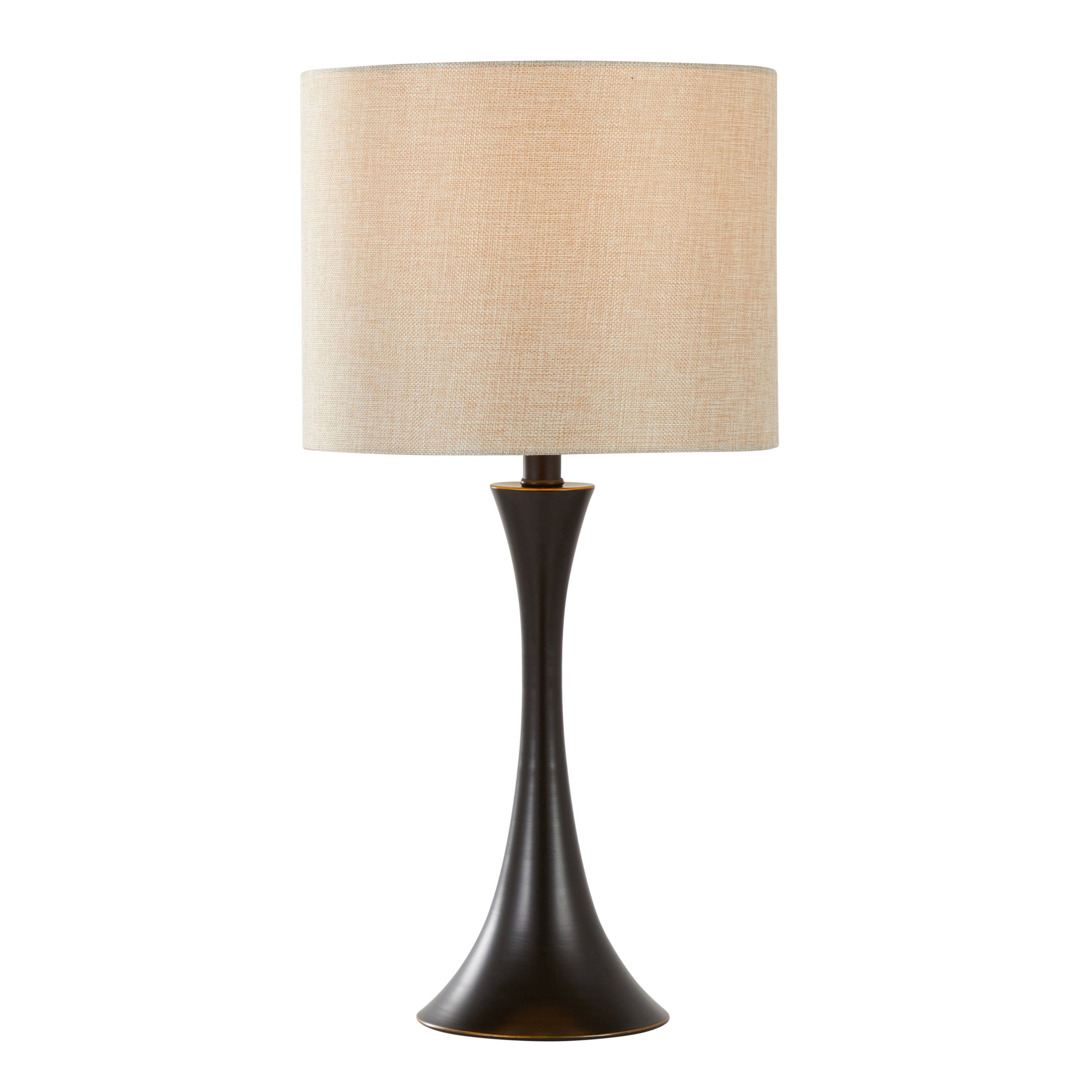 24" Contemporary Metal Table Lamp in Oil Rubbed Bronze