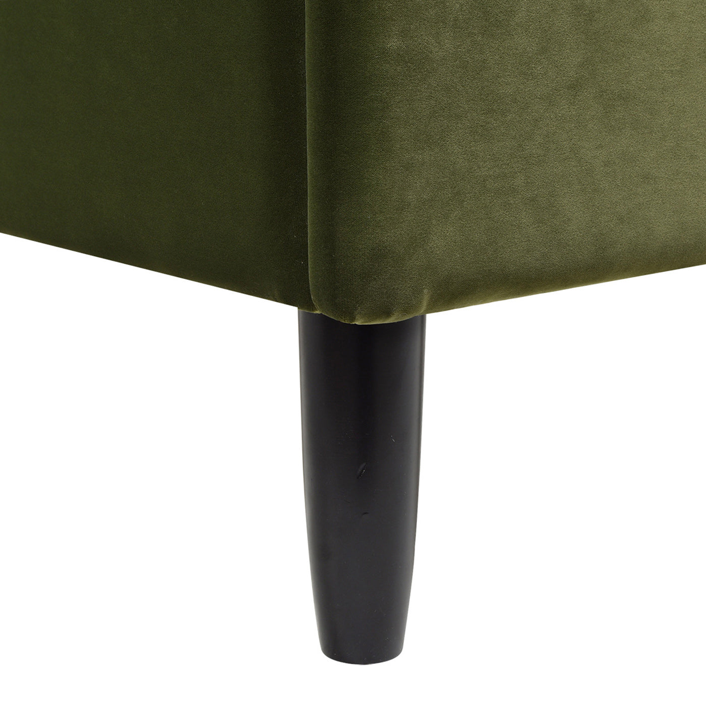 Aspen Vertical Tufted Modern Headboard Platform Bed Set, Queen, Olive