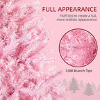 Artificial Pink Christmas Tree 7ft