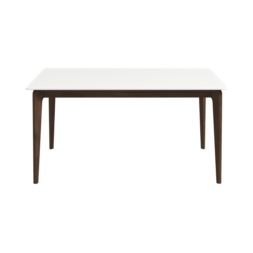 Lindsey Mid-Century Modern Solid Wood Dining Table