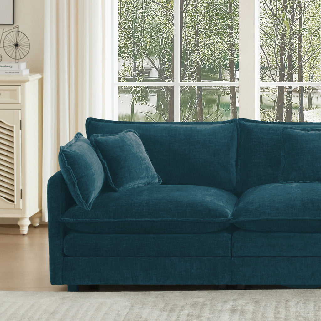 Sofa Set of 2 Chenille Couch, 2+3 Seater Sofa Set