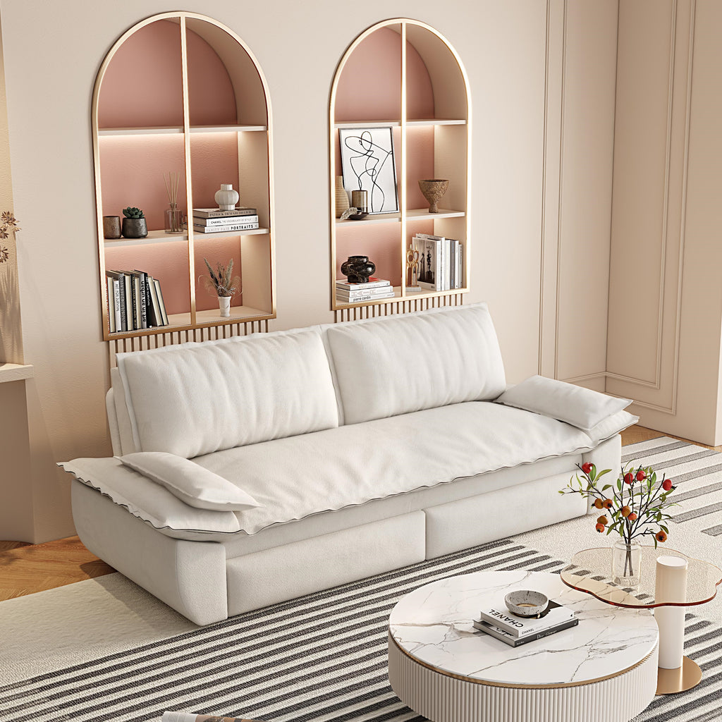 73.2" Queen Pull Out Sofa Bed