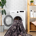Maval Burgundy Washable Rug 8x10 Area Rug