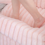 75.6" Soft Modular 2-Person Sofa - Light Pink