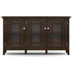 Bedford 62 inch Wide Solid Wood Wide Storage Cabinet in Dark Tobacco