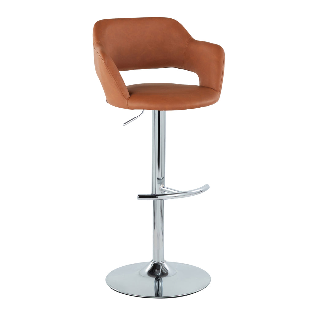 Contemporary Adjustable Barstool with Swivel