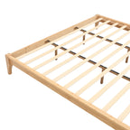 12 Inch King Size Solid Dry Bamboo Wood Platform Bed Frame
