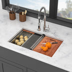 30" Undermount Kitchen Sink - 16 Gauge Stainless Steel Workstation