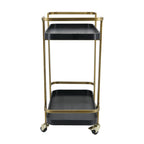 23.8x15.2x32.7" Metal Bar Cart