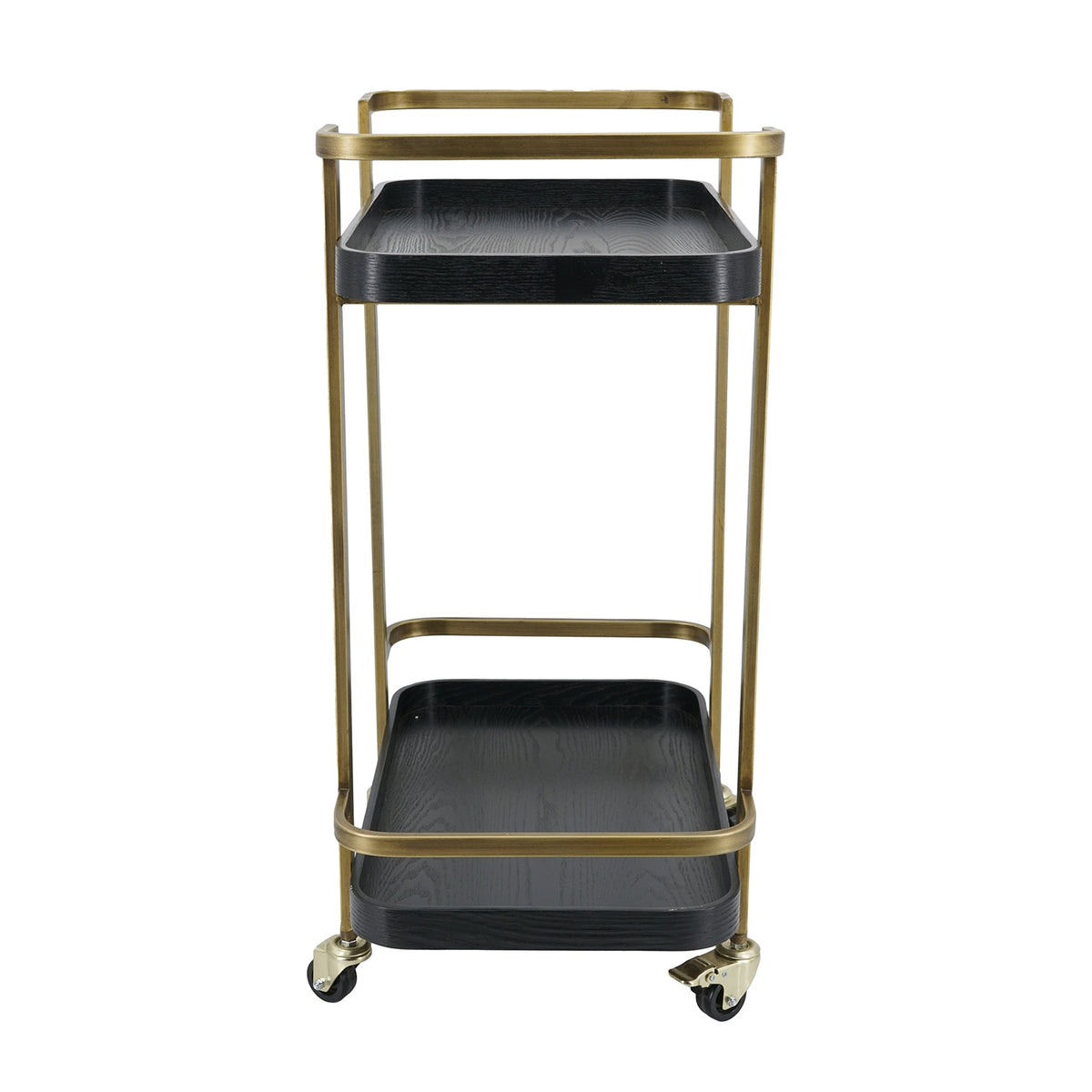 23.8x15.2x32.7" Metal Bar Cart