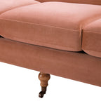 Alana Lawson Three-Cushion Tightback Sofa, Peach