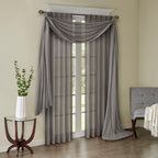 Solid Crushed Curtain Panel Pair (2 Pcs)