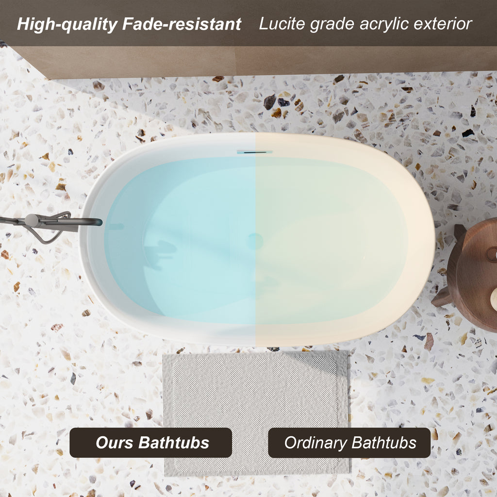 47" Acrylic Freestanding Bathtub
